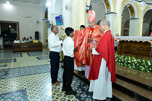 Fifty Children Receive Sacrament of Confirmation at Milagres Church